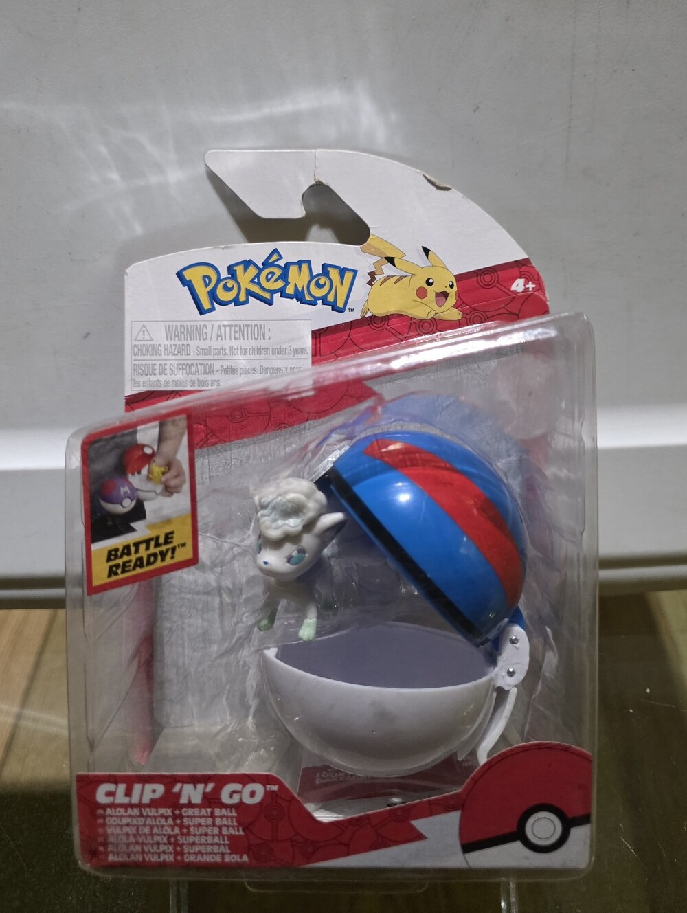 Pokemon Clip 'N' Go Alolan Vulpix + Great Ball